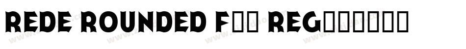 Rede Rounded F24 Reg字体转换